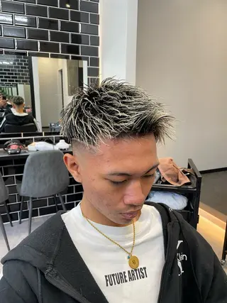 ショート カラー メンズ 【men's Lapis横浜】海人のヘアスタイル