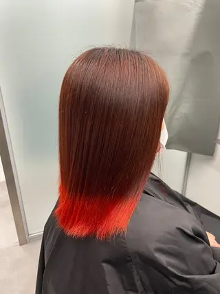 ミディアム ふみや /バレイヤージュのヘアスタイル