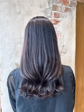 セミロング 透明感🫧 amu🫧のヘアスタイル