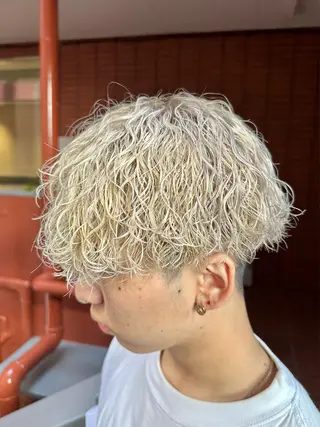 ショート パーマ メンズ 立川メンズパーマ職人 小泉文人のヘアスタイル