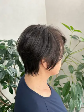 ショート カラー qumu 横浜所属・🌿ショート/ボブ/ 透明感カラー🌿神永のヘアスタイル