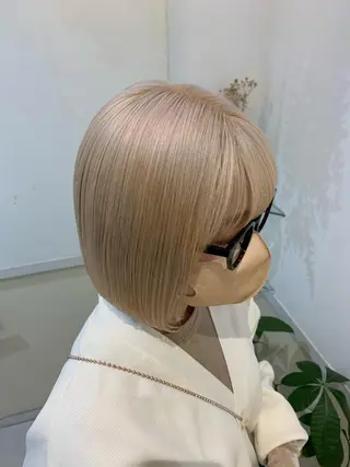 ショート カラー 透けるbrown カラー🎗♡yukaのヘアスタイル