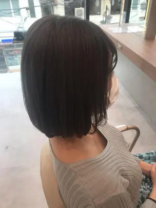 ミディアム カラー 木野田 萌のヘアスタイル