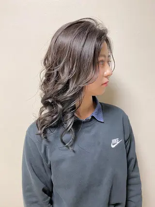 セミロング カラー hair &eye LAWE.店長のヘアスタイル