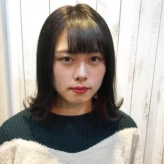 ミディアム カラー 金崎 新吾のヘアスタイル