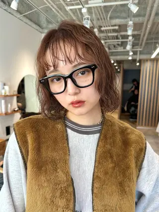 ミディアム sea by luvismけやき通り2号店所属・ボブ/ショート/ 縮毛矯正/岸本恭明のヘアスタイル