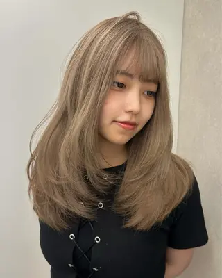ロング カラー 🎀韓国レイヤー特化 🎀ベージュ/ミクのヘアスタイル