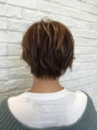 ショート 吉田伸治/縮毛矯正◎ 曲がる縮毛矯正◎高岡のヘアスタイル