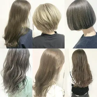 セミロング カラー 竹内啓太 ボブのヘアスタイル