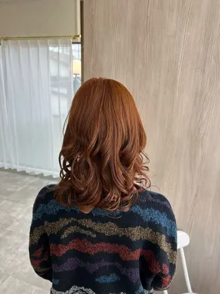 ミディアム カラー パーマ suri-ru hair【スリールヘアー】所属・FURUSAWA AOIのヘアスタイル