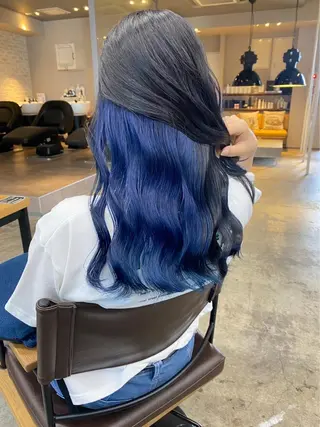 セミロング バレイヤージュモデル 小林匠❤️‍🔥のヘアスタイル