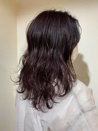 ロング ハイライト✖️ 暗髪🤎Nahoのヘアスタイル