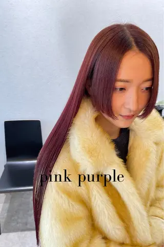 ロング カラー charm《銀座》 ヘアセット/縮毛矯正のヘアスタイル