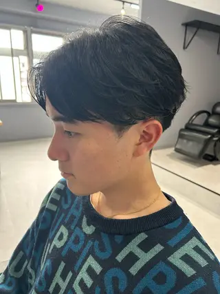 ショート パーマ メンズ メンズパーマ特化 勝毛広貴のヘアスタイル