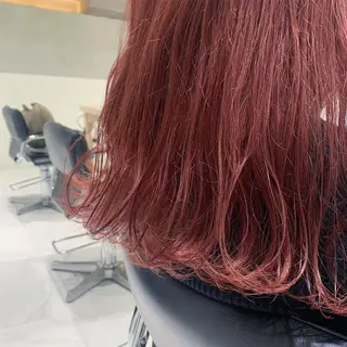セミロング カラー minami🪷 暖色カラーのヘアスタイル