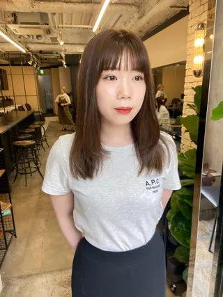 ロング カラー 地毛風艶カラー🌿 喜多夏海のヘアスタイル