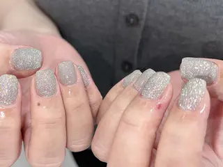 ネイル Shis_🦄shi 韓国風キラキラネイルのネイルデザイン