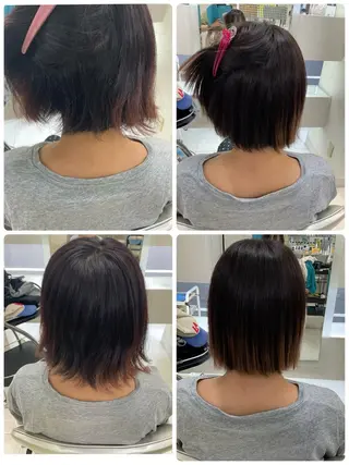 ミディアム タカハシ リナのヘアスタイル