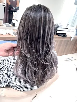 ミディアム カラー 山崎俊輔/髪質改善 /バレイヤージュのヘアスタイル