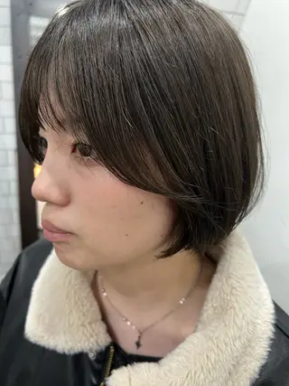 ショート 紙屋町ショート /ボブ　パーマ河内蓮のヘアスタイル