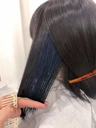 ミディアム カラー エクステ（レミー毛） NINEのヘアスタイル