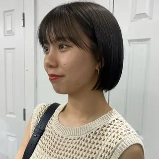 ショート レイヤーボブ/ 艶カラー/サナ🌼のヘアスタイル
