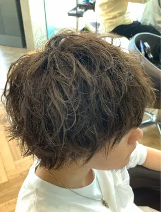 ショート カラー パーマ メンズ 💇メンズパーマ💇 木村賢司のヘアスタイル