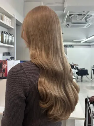 ロング カラー PELE所属・盛れるミルクティー 💍🎀yuiのヘアスタイル