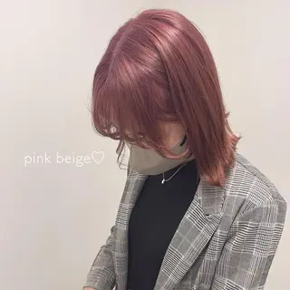 ミディアム カラー ヘアアレンジ 愛されカラー🩷 はるなのヘアスタイル