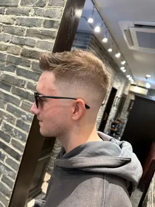 ショート メンズ millionbucks barbershop 上野店所属・【無料/特殊ヘア/ 上野/バーバー】東山のヘアスタイル