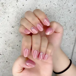 ミディアム カラー パーマ ヘアアレンジ メンズ キッズ ネイル マツエク・マツパ Salon Ｋのネイルデザイン