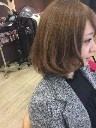 ミディアム カラー 小倉 教志のヘアスタイル