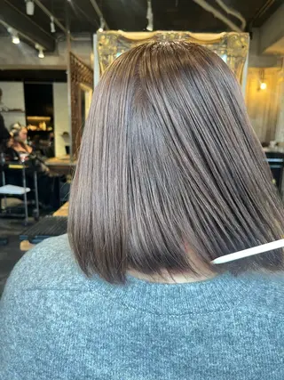 ミディアム カラー スタジオノル パーマ🌀あやなのヘアスタイル