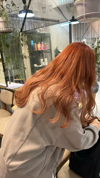 ロング カラー じゅわっと暖色カラー 🍊Moemiのヘアスタイル