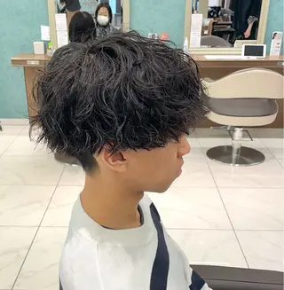 ショート パーマ メンズ 【メンズ特化】 池田大成✂︎のヘアスタイル