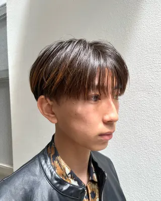 ショート カラー メンズ 🍒暖色カラー🍒 渋谷/YUUのヘアスタイル