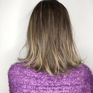 ミディアム カラー ブリーチカラー🌈 石垣翔太のヘアスタイル