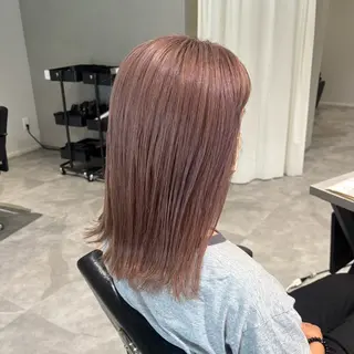 ミディアム 長尾ゆりの/ボブ/ ベージュ/ハイトーンのヘアスタイル