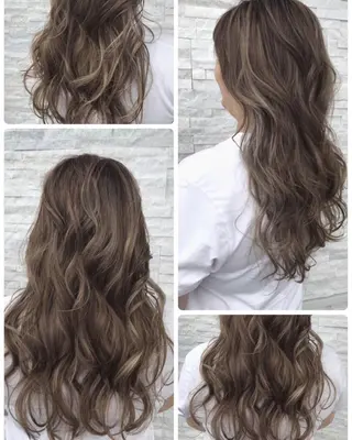 ロング カラー パーマ ヘアアレンジ 美容室 ソンリエのヘアスタイル