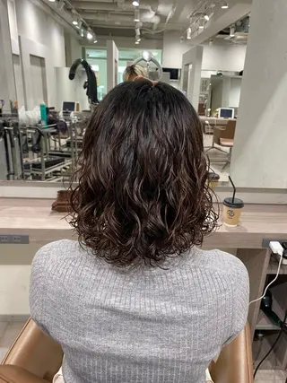 ミディアム パーマ nex the salon coall所属・🫧似合わせショート イシダ🫧のヘアスタイル