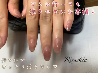 ネイル うる艶/透明感 Rirashaのネイルデザイン