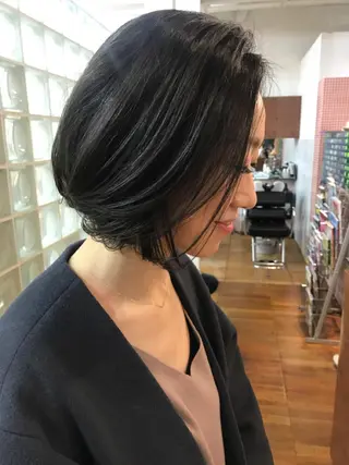 ミディアム カラー ニュアンスヘア☆樋口 希世☆のヘアスタイル