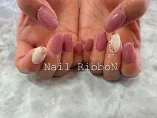 ネイル ネイルリボン 石田のネイルデザイン