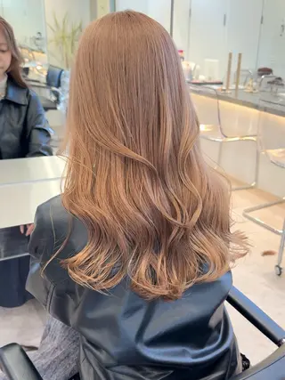 ロング カラー 🐯ミルクティーベー ジュ/大雅🐯のヘアスタイル