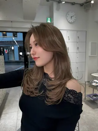 ロング カラー ヘアアレンジ ONYX【オニキス】所属・韓国レイヤーカット/ 髪質改善/郷家拓斗のヘアスタイル