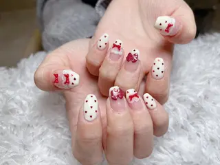 ネイル ki🍒🍒 ki ツルツルネイルのネイルデザイン