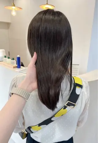 セミロング カラー 服部　心春 ｜カラーモデル募集のヘアスタイル