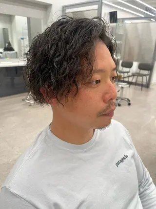 パーマ メンズ 🍐シャドウパーマ メンズ特化/守岡🍐のヘアスタイル