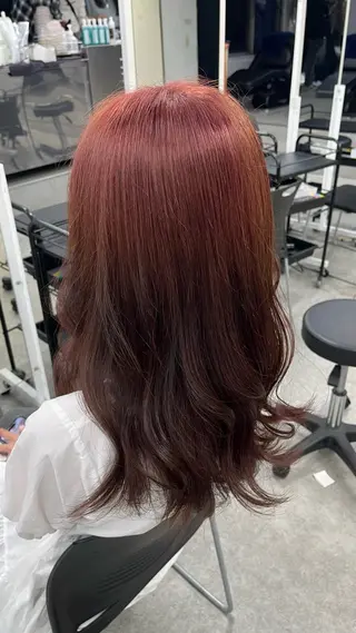 ロング カラー 韓国ヘア/赤み消し /大人透明感🫧のヘアスタイル