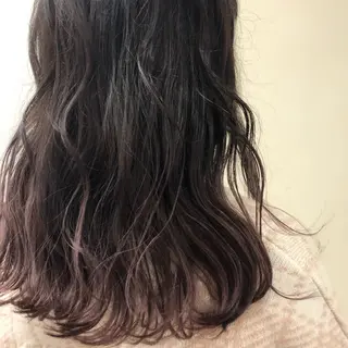 セミロング カラー ambellir 山本伽椰のヘアスタイル